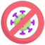 Virus Transmission Flat icon 64x64